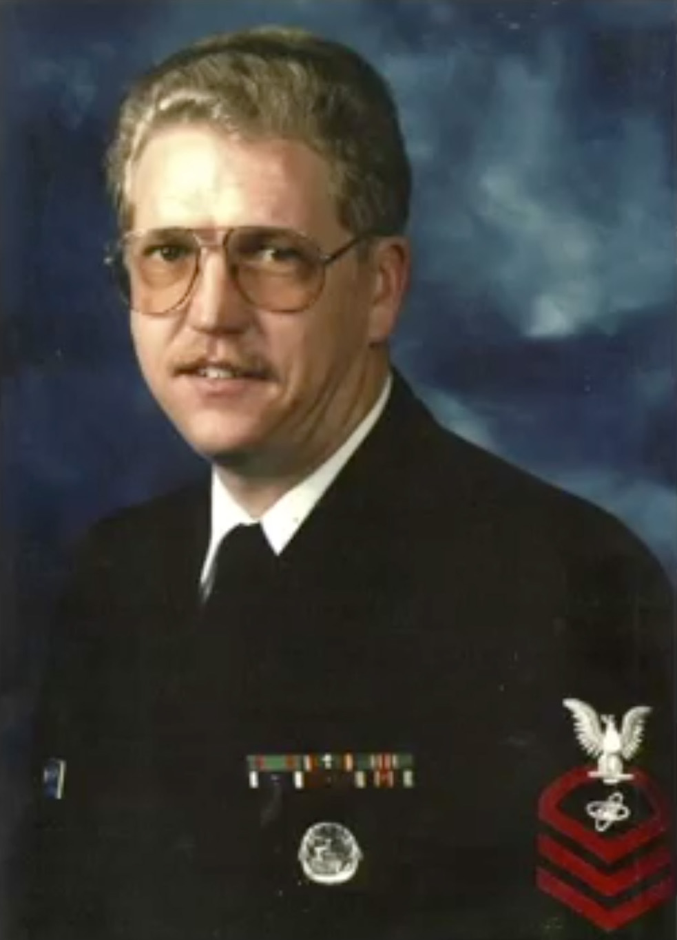 David Smith in his Chief Petty Officer uniform.