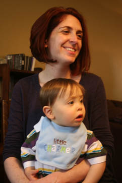 Image of Samantha Guild and her son