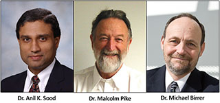 Drs. Anil K. Sood, Malcolm Pike, and Michael Birrer