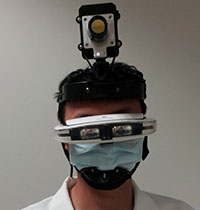 Prototype fluorescence goggle device