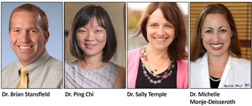 Drs. Brian Stansfield, Ping Chi, Sally Temple, and Michelle Monje-Deisseroth